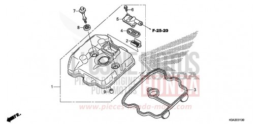 CYLINDER HEAD COVER CBF300NAJ de 2018